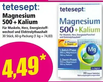 Norma Magnesium 500+ Kalium Angebot