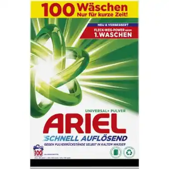 MPreis Ariel Pulver oder Gel verschiedene Sorten MPREIS 100 Waschgänge 1 Packung Angebot