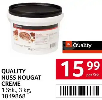 Transgourmet QUALITY NUSS NOUGAT CREME Angebot