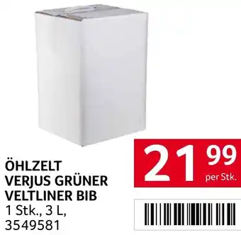 Transgourmet ÖHLZELT VERJUS GRÜNER VELTLINER BIB Angebot