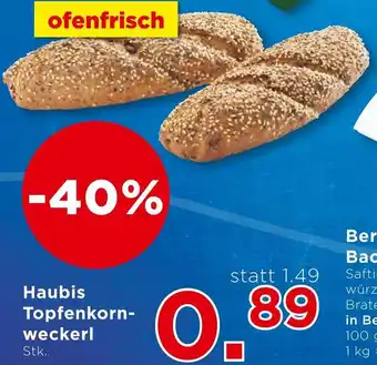 Unimarkt Haubis Topfenkorn- weckerl Angebot