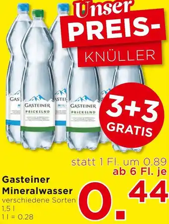 Unimarkt Gasteiner Mineralwasser Angebot