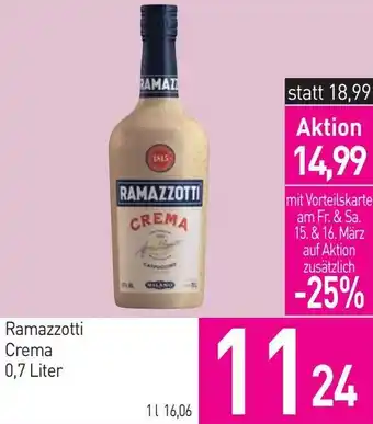 Sutterlüty Ramazzotti Crema 0,7 Liter Angebot