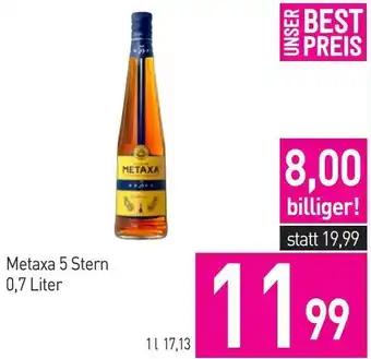 Sutterlüty Metaxa 5 Stern 0,7 Liter Angebot