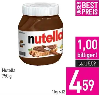 Sutterlüty Nutella 750 g Angebot