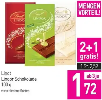 Sutterlüty Lindt Lindor Schokolade 100 g Angebot