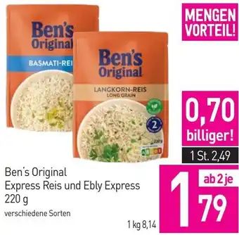 Sutterlüty Ben's Original Express Reis und Ebly Express 220 g Angebot