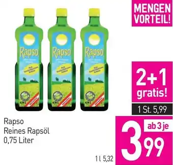 Sutterlüty Rapso Reines Rapsöl 0,75 Liter Angebot
