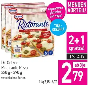 Sutterlüty Dr. Oetker Ristorante Pizza 320 g -390 g Angebot