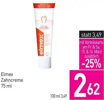 Sutterlüty Elmex Zahncreme 75 ml Angebot