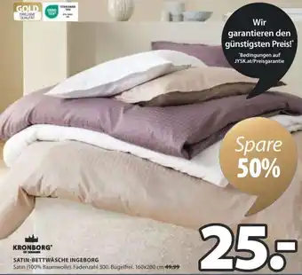 JYSK SATIN-BETTWÄSCHE INGEBORG Angebot