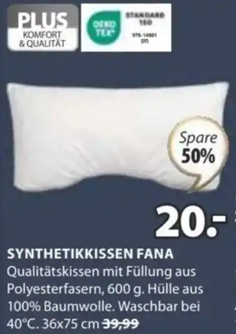 JYSK SYNTHETIKKISSEN FANA Angebot