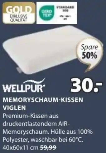 JYSK MEMORYSCHAUM-KISSEN VIGLEN Angebot