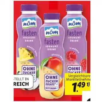 Lidl NÖM Fasten Joghurtdrink versch. Sorten Lidl 500 Gramm 1 Flasche Angebot
