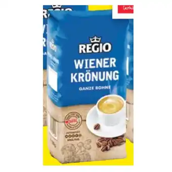 Maximarkt Regio Wiener Krönung Bohne oder gemahlen Maximarkt 500 Gramm 1 Packung Angebot