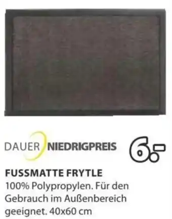 JYSK FUSSMATTE FRYTLE Angebot