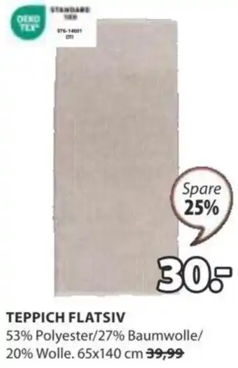 JYSK TEPPICH FLATSIV Angebot