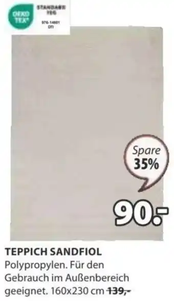 JYSK TEPPICH SANDFIOL Angebot