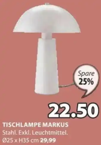JYSK TISCHLAMPE MARKUS Angebot