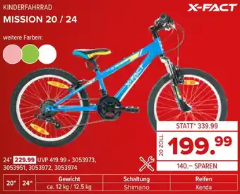 Hervis KINDERFAHRRAD MISSION 20/24 Angebot