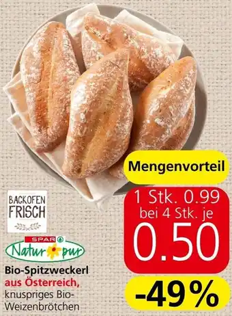 Spar Bio-Spitzweckerl Angebot