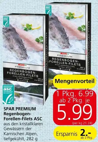 Spar SPAR PREMIUM Regenbogen- Forellen-Filets ASC Angebot
