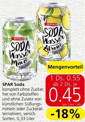 Spar SPAR Soda Angebot