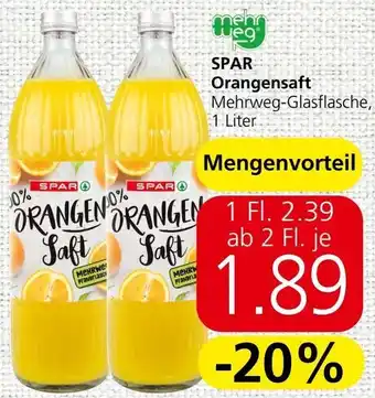 Spar SPAR Orangensaft Angebot