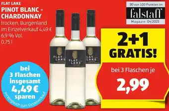 Hofer FLAT LAKE PINOT BLANC - CHARDONNAY Angebot