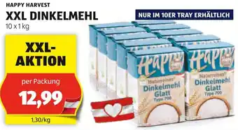 Hofer HAPPY HARVEST XXL DINKELMEHL 10 x1kg Angebot