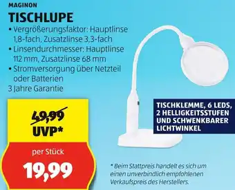 Hofer MAGINON TISCHLUPE Angebot