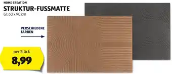 Hofer HOME CREATION STRUKTUR-FUSSMATTE Angebot