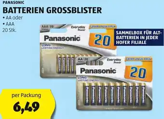 Hofer BATTERIEN GROSSBLISTER Angebot