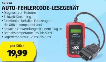 Hofer AUTO XS AUTO-FEHLERCODE-LESEGERÄT Angebot
