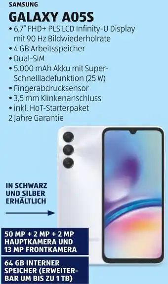 Hofer SAMSUNG GALAXY A05S Angebot