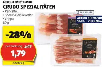 Hofer GOURMET FINEST CUISINE CRUDO SPEZIALITÄTEN Angebot