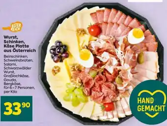 Billa Wurst, Schinken, Käse Platte aus Österreich Angebot