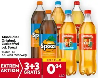 Billa Almdudler Original, Zuckerfrei od. Spezi Angebot