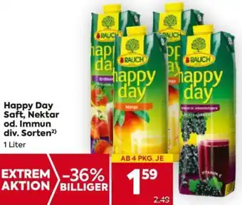 Billa Happy Day Saft, Nektar od. Immun Angebot