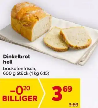 Billa Dinkelbrot hell Angebot