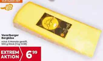 Billa Vorarlberger Bergkäse Angebot
