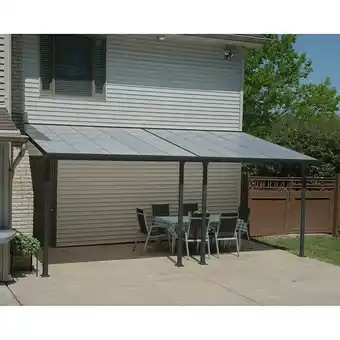Bauhaus Solid Elements Terrassenüberdachung Martina (B x T: 6,1 x 3 m, Anthrazitgrau, Polycarbonat, Transparent) Angebot