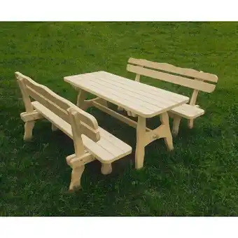 Bauhaus Sitzgruppen-Set Dachstein (3 -tlg., Fichte, Natur) Angebot