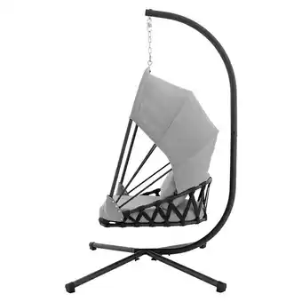 Bauhaus Doppler Hängesessel Cremona (L x B x H: 106 x 120 x 191 cm, Grau, Anthrazit, Stahl) Angebot