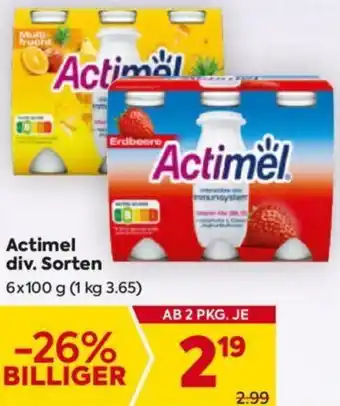 Billa Actimel Angebot