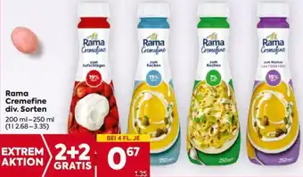 Billa Rama Cremefine Angebot