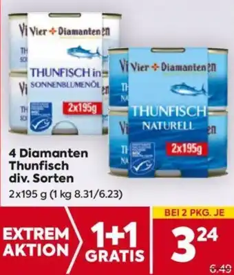 Billa 4 Diamanten Thunfisch Angebot