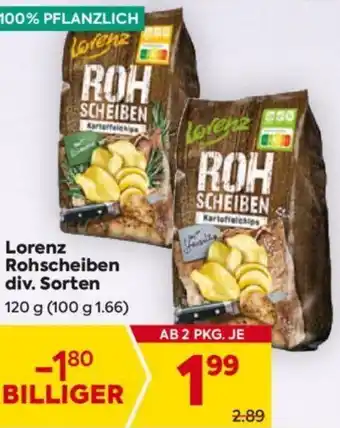 Billa Lorenz Rohscheiben Angebot