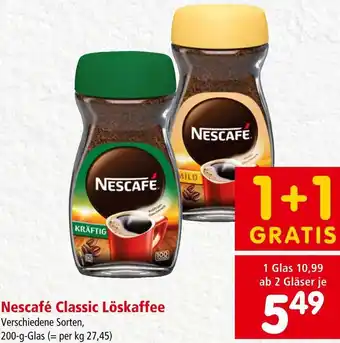 Interspar Nescafé Classic Löskaffee Angebot