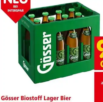 Interspar Gösser Biostoff Lager Bier Angebot